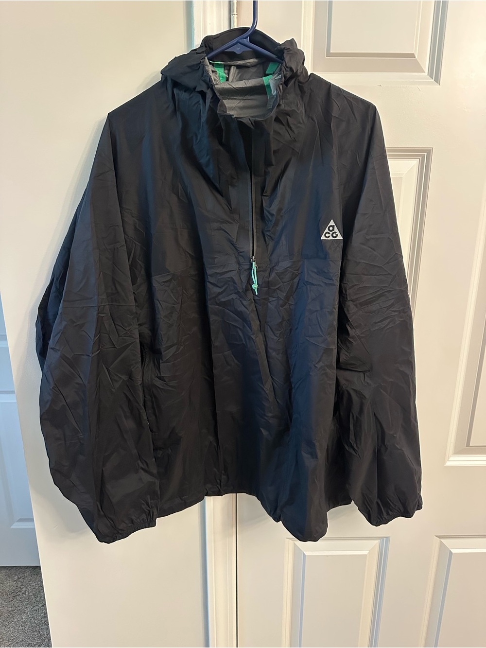 Nike ACG Black Jacket with Teal Trim